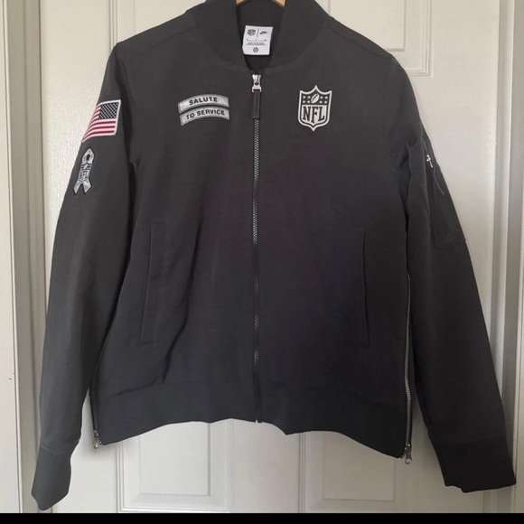 Nike Jackets & Blazers - NFL Shield Jacket Womens  Nike Salute to Service Gray Football On Field new